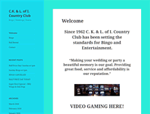 Tablet Screenshot of ckloficountryclub.com
